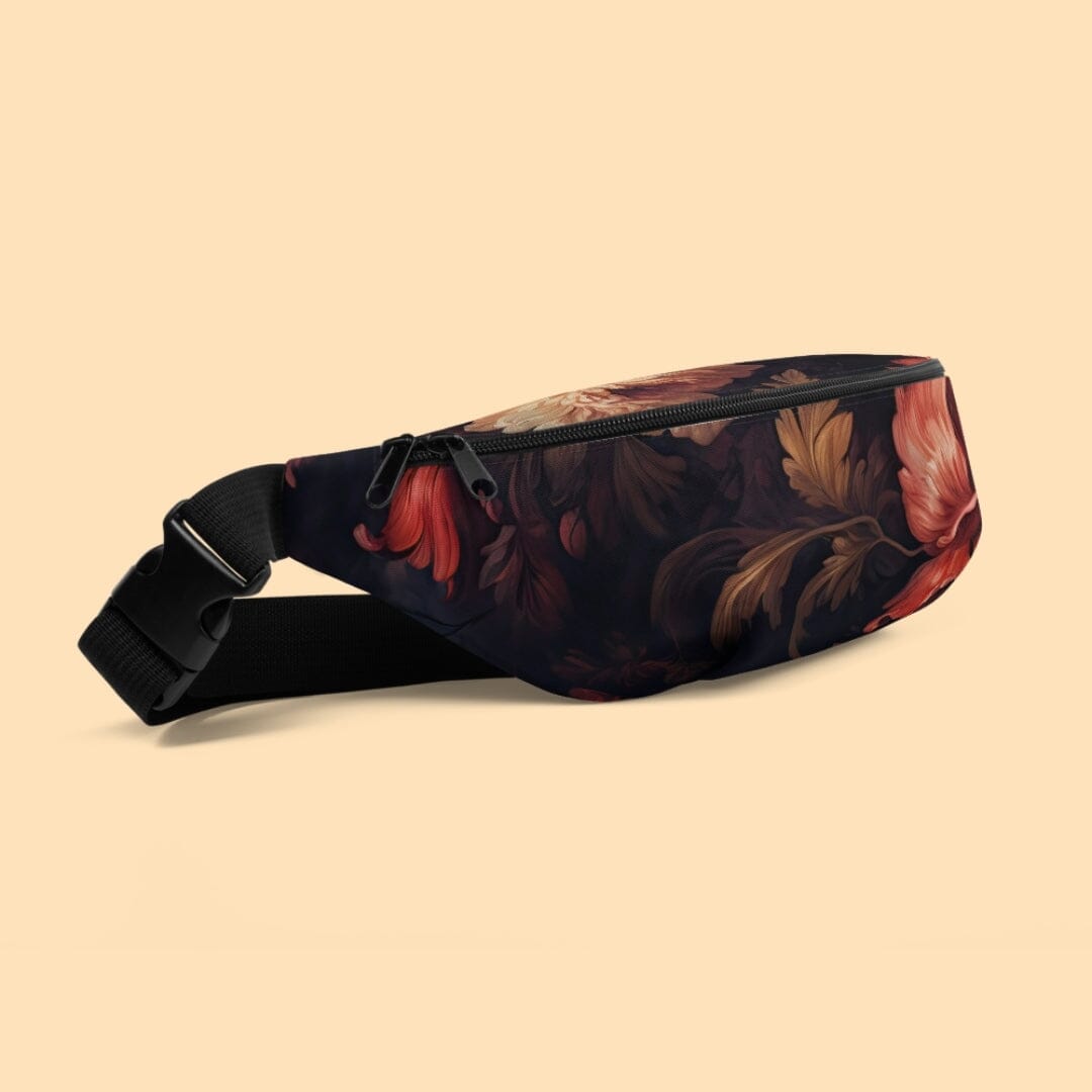 Dark Academia Aesthetic Gothic Floral Rococo Fanny Pack Taverna da Ilsa 