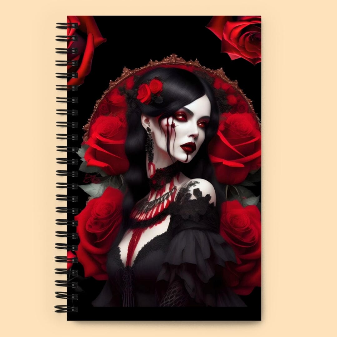 Catrina Manuela Vampire Occult Gothic Spiral Notebook Taverna da Ilsa 