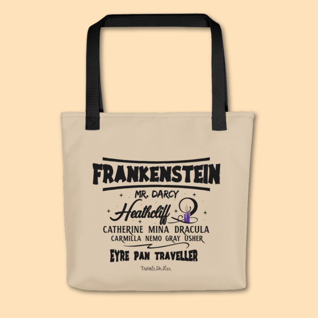 Frankenstein's Ethnic Bag I Taverna da Ilsa Dark Academia Aesthetic I Gothic Totebag Taverna da Ilsa 