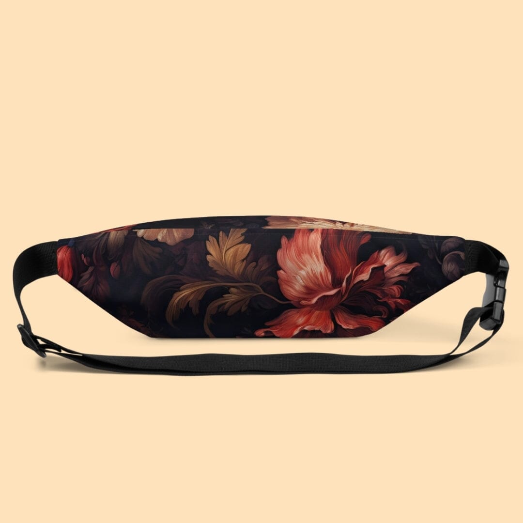 Dark Academia Aesthetic Gothic Floral Rococo Fanny Pack Taverna da Ilsa 