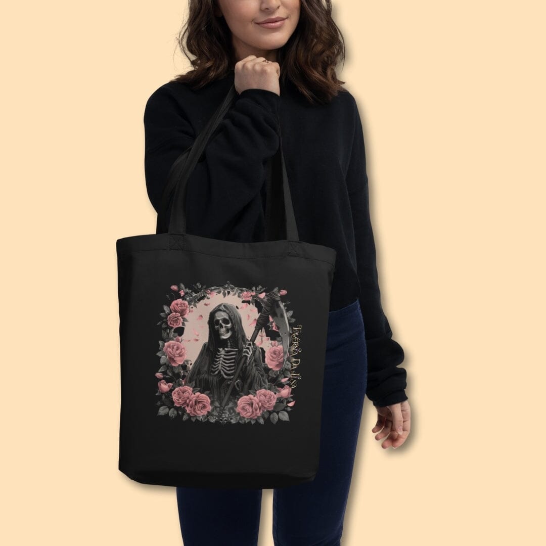 Shadows of Vienna Reaper &amp; Roses Eco Tote Bag I Taverna da Ilsa Collection totebag Caipora Books 