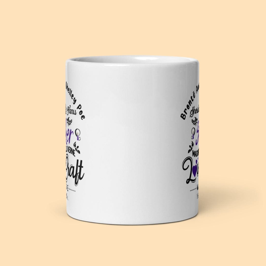 Taverna da Ilsa I Dark Academia Aesthetic I Great Writers Mug Gothic Writers White Glossy Mug Mug Taverna da Ilsa 