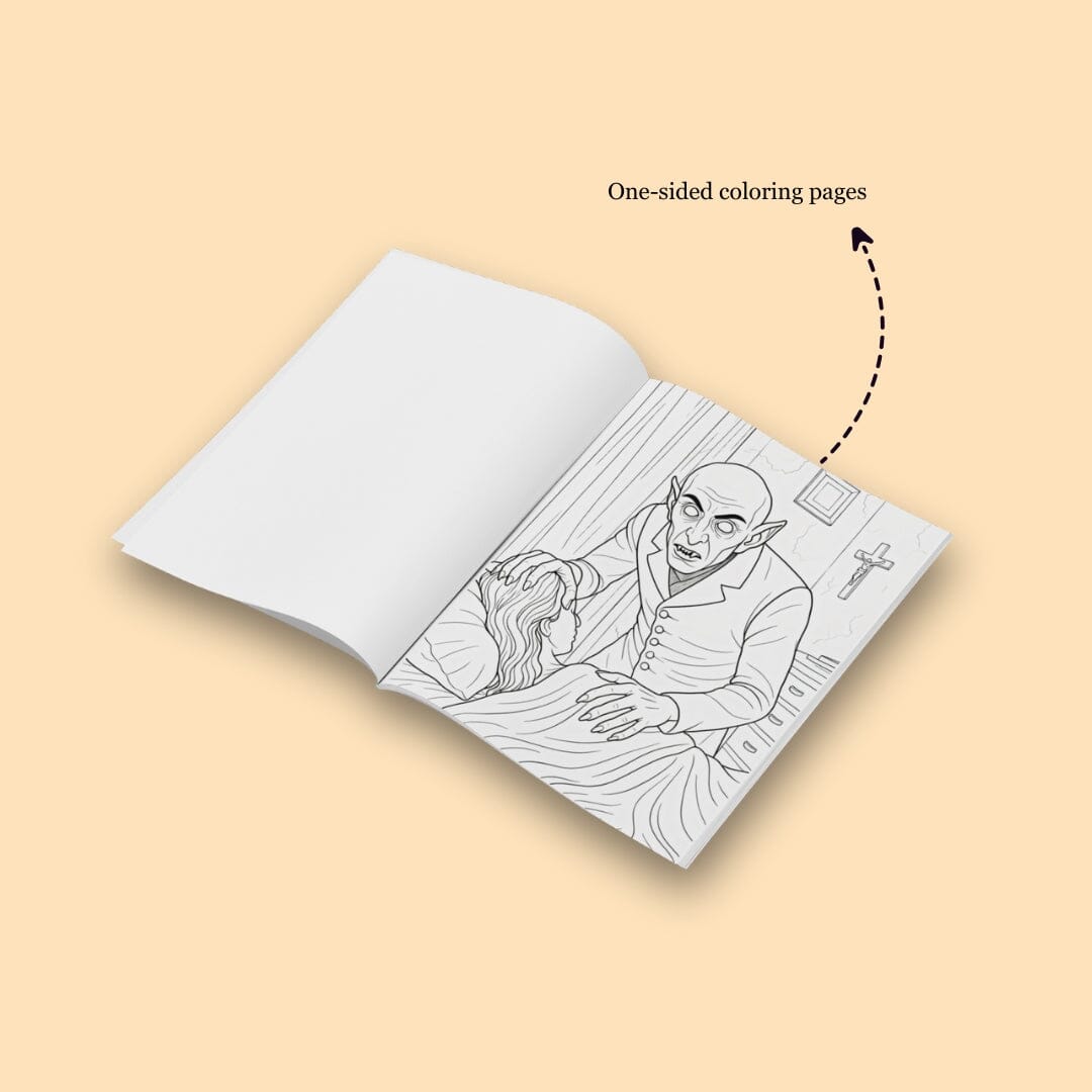The Rise of Nosferatu I Coloring Book for Adults &amp; Teens coloring books Caipora Books 