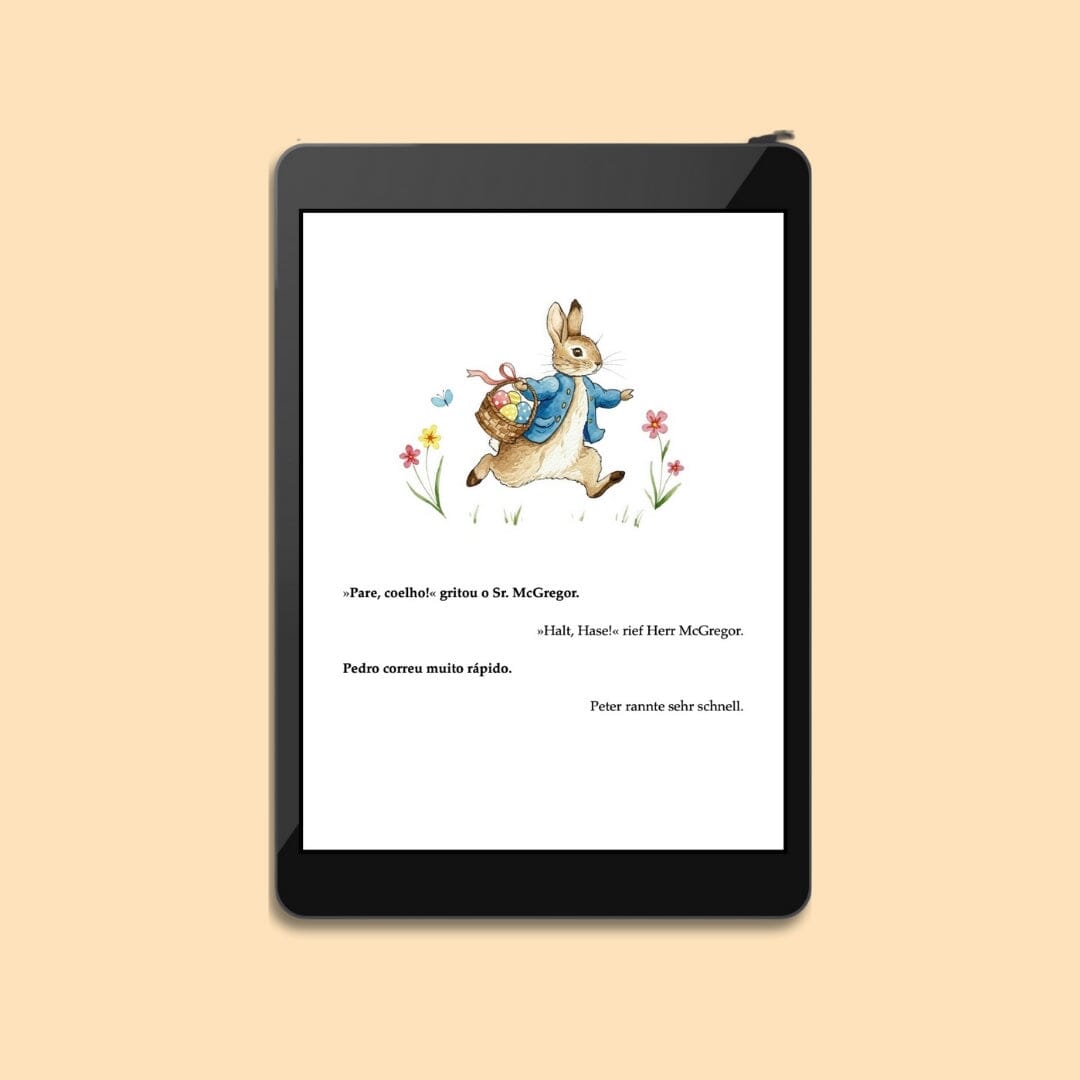 eBook Pedro Coelho / Peter Hase: Bilingual Edition - Brazilian Portuguese - German Children&#39;s Books Caipora Books 