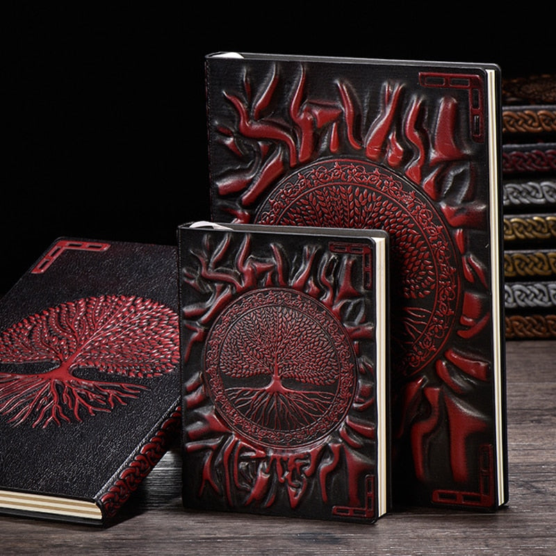 Tree of Life A5/A6 Diary Notebook Journals Handcraft Embossed Leather Diary Bible Book Travel Planner School Office Gift 0 Taverna da Ilsa 