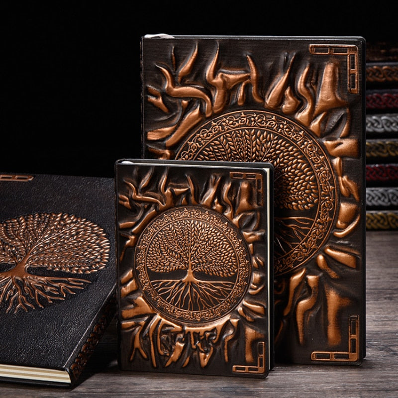 Tree of Life A5/A6 Diary Notebook Journals Handcraft Embossed Leather Diary Bible Book Travel Planner School Office Gift 0 Taverna da Ilsa 