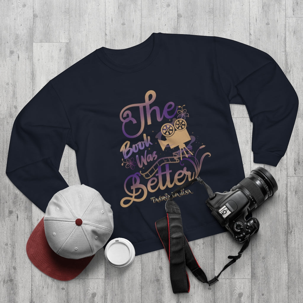 The Book Was Better - Unisex Crew Neck Sweatshirt Sweatshirt Printify 